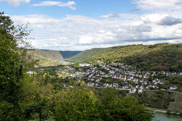 Obraz premium Panorama View of the Moselle, Rhineland-Palatinate Germany