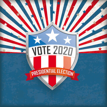 Vote Presidential Election 2020 Retro Sun Shield
