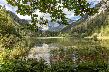 mountain lake aka Duerrsee (Dürrsee)  near Seewiesen in Styria, Austria