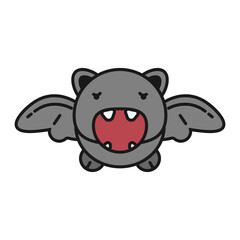 Set of Bat, Bats vector illustration.