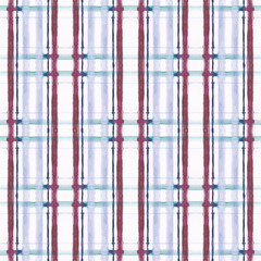 Tart&aacute;n squares style handmade paint seamless pattern