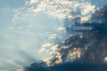 Clouds and Sun Beam