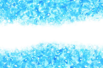 氷 雪 ブルー クリスマス 水彩 背景