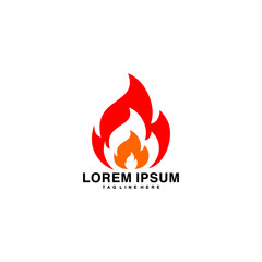 Fire Flame Logo design vector template