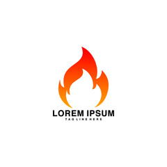 Fire Flame Logo design vector template