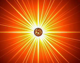 abstract background with sun