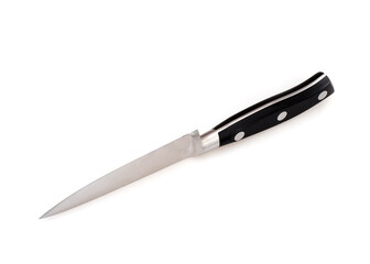 A sharp knife isolated on a white background