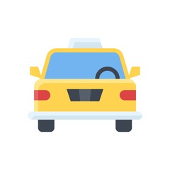 administrative related car or taxi for traveling vector in flat design,