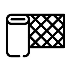 layer waterproof line icon vector isolated illustration