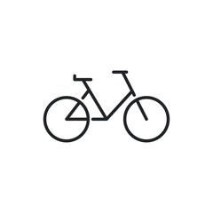 Line icon style, cycle, bicycle icon. Road Bike journey. Biking sport and travel suitable for holiday, trip, mobile, website, app and more. Vector illustration. Design on white background. EPS 10
