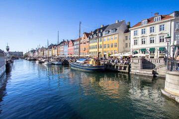 Fototapeta na wymiar Nyhavn Harbour in Copenhagen