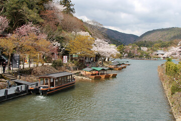 Fototapeta na wymiar Hozu-gawa river - Kyoto - Japan