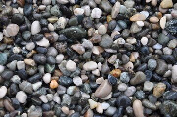 Pebbles by the sea