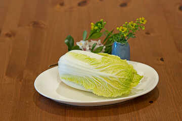 Chinese cabbage - Wom bok and  Chinese berb -  Ruta graveolens