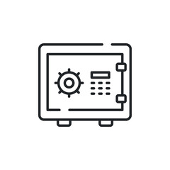 save money icon, salary money, invest finance, hand holding dollar, line symbols on white background - eps 10