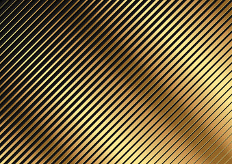 Golden Diagonal Striped Pattern - Abstract Background Illustration for Your Graphic Design, Vector