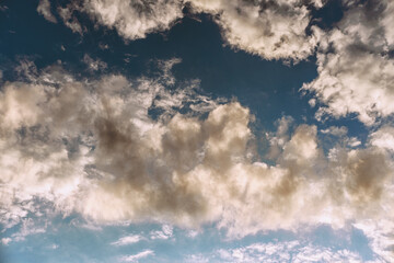 A varied sky with very beautiful clouds.