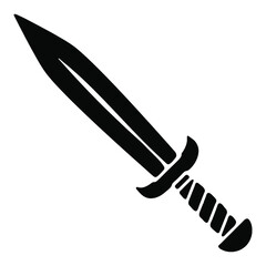 Sword silhouette vector illustration