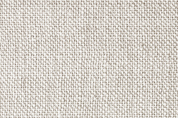 White fabric texture. Fiber structure background. Vintage canvas pattern.
