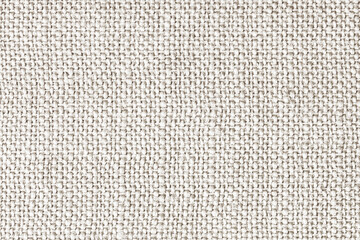 White fabric texture. Fiber structure background. Vintage canvas pattern.