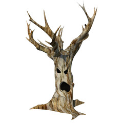 haunted tree halloween  3D Rendering Ilustracion 3D