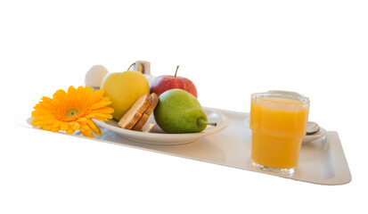 Healthy Breakfast on White Background.