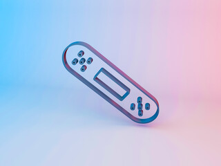 Band-Aid icon 3d illustration. on gradient background
