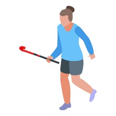 Hurling icon. Isometric of hurling vector icon for web design isolated on white background