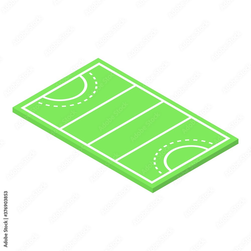 Poster hurling field icon. isometric of hurling field vector icon for web design isolated on white backgrou