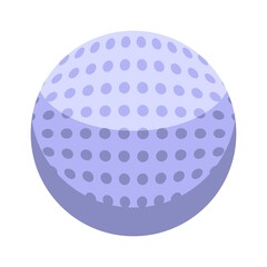 Golf ball icon. Isometric of golf ball vector icon for web design isolated on white background