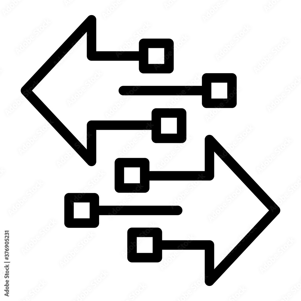 Poster certificate arrows icon. outline certificate arrows vector icon for web design isolated on white bac