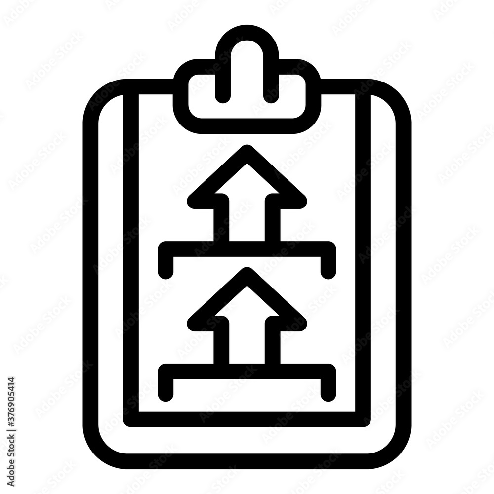 Poster mark clipboard certificate icon. outline mark clipboard certificate vector icon for web design isola