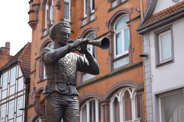 Monument to the Pied Piper in Hameln, Germany