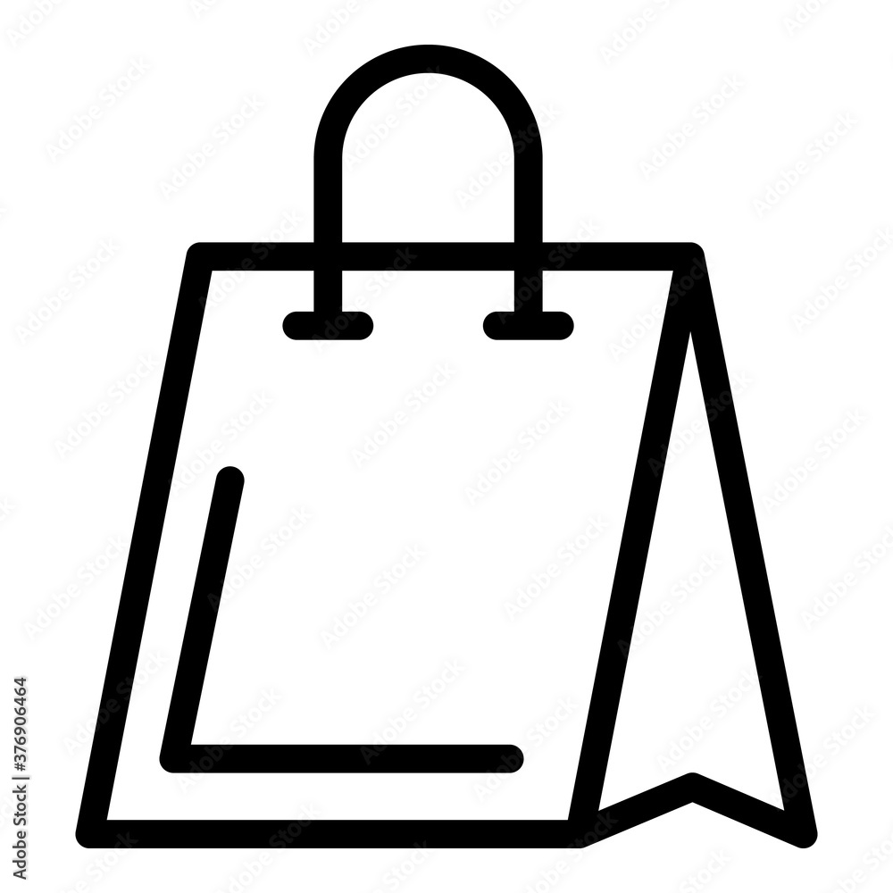 Poster reusable eco bag icon. outline reusable eco bag vector icon for web design isolated on white backgro