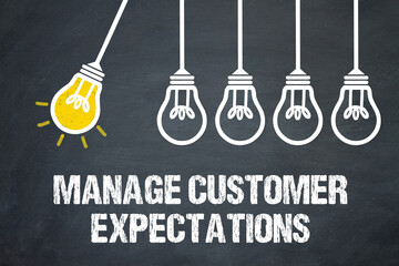 Naklejka premium Manage Customer Expectations