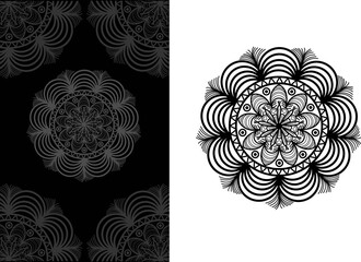 classic mandala ornament design illustration