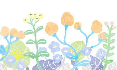 Watercolor style hand drawn illustration vector