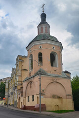 Bell tower of Trinity monastery (Troitsky monastery, XVIII century). Smolensk city, Smolensk Oblast, Russia.