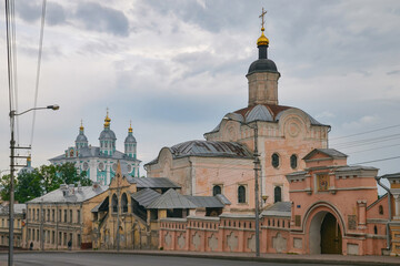 Trinity cathedral (Troitsky cathedral, XVIII century) of Troitsky monastery. Smolensk city,...