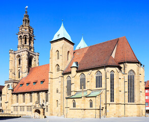 Fototapeta na wymiar The Church Kilianskirche in Heilbronn, Germany