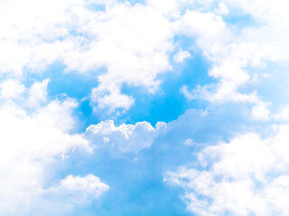 【空イメージ】青空と白い雲