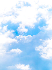 【空イメージ】青空と白い雲