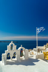 Church in Oia on Santorini island