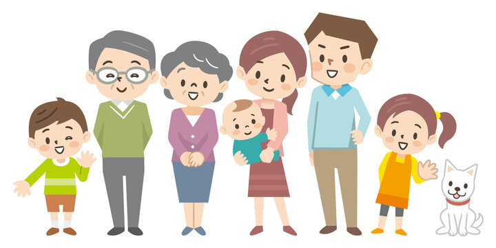 2 261 Best 三世代家族images Stock Photos Vectors Adobe Stock