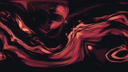 Moving layers of black and red paint. Fractal patterns. Motion graphics