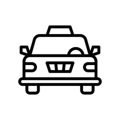 administrative related car or taxi for traveling vector in lineal style,