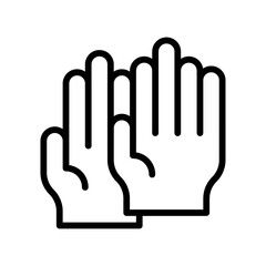 administrative related hands for clappings vector in lineal style,