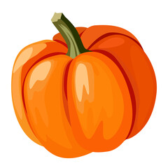 Pumpkin Icon. Isolated vector illustration.