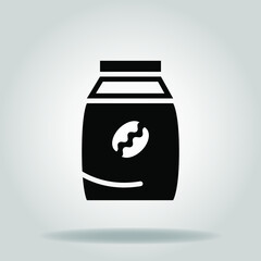coffee pack icon or logo in  glyph
