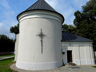 built at the beginning of the 17th century, the Catholic Church of the Assumption in the town of...
